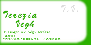 terezia vegh business card