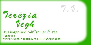terezia vegh business card